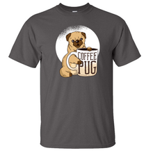 Load image into Gallery viewer, Coffee Pug Dog Shirt